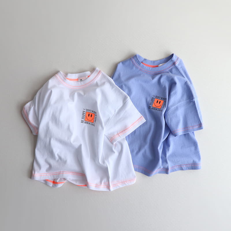 Hikiki - Korean Children Fashion - #stylishchildhood - Square Smile Tee - 8