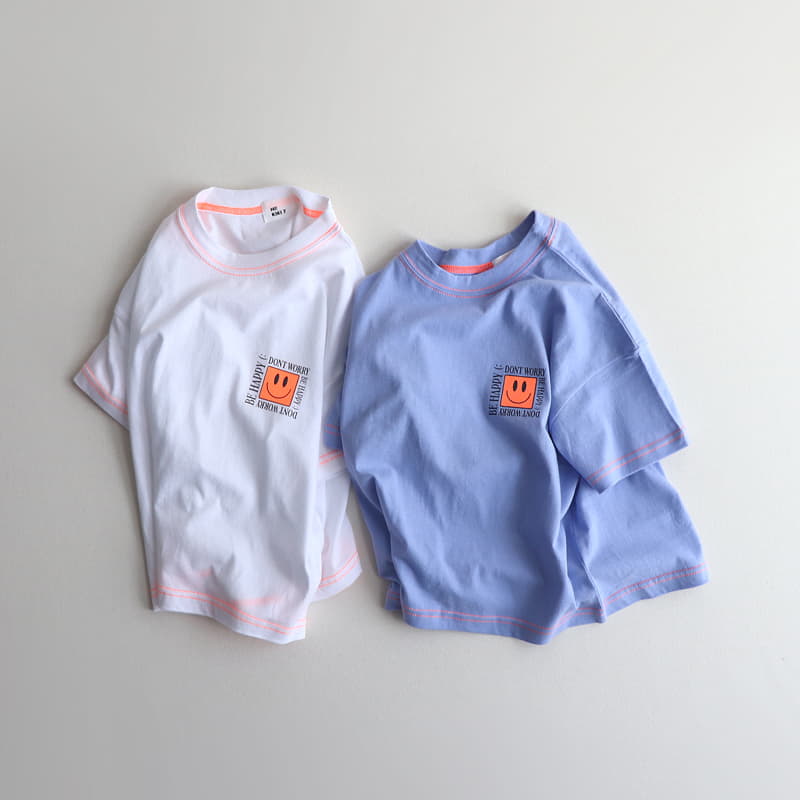 Hikiki - Korean Children Fashion - #toddlerclothing - Square Smile Tee - 7