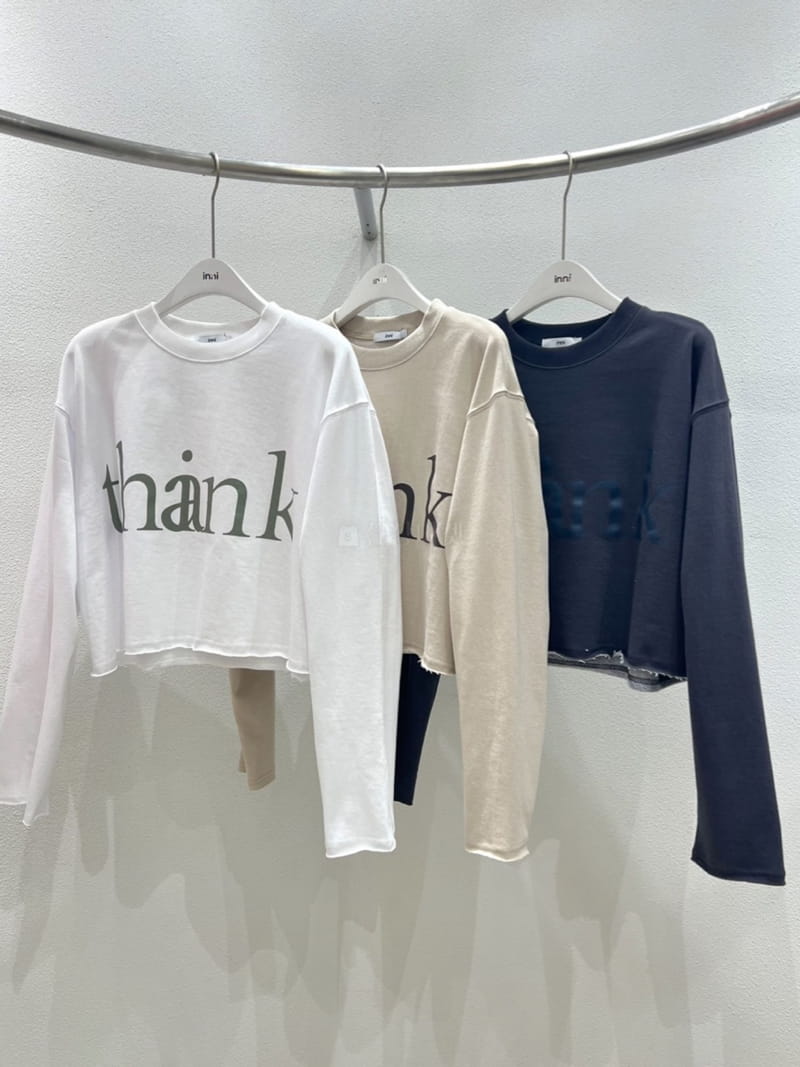 Inni - Korean Women Fashion - #romanticstyle - Deggi Think Sweatshirt - 6