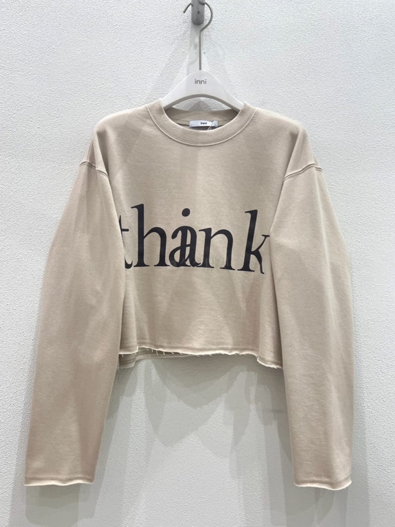 Inni - Korean Women Fashion - #vintagekidsstyle - Deggi Think Sweatshirt - 3