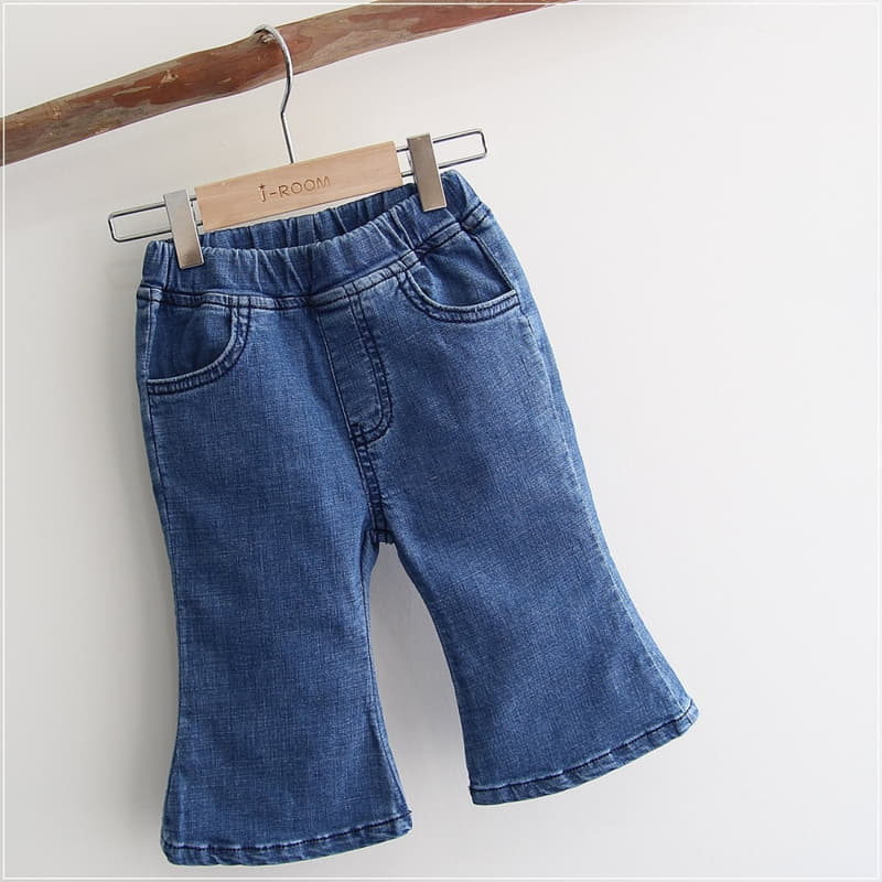 J-Room - Korean Children Fashion - #childrensboutique - Span Denim Cropped Jeans - 2