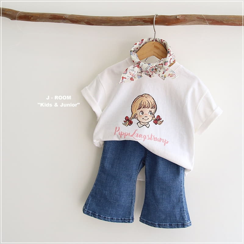 J-Room - Korean Children Fashion - #designkidswear - Span Denim Cropped Jeans - 4