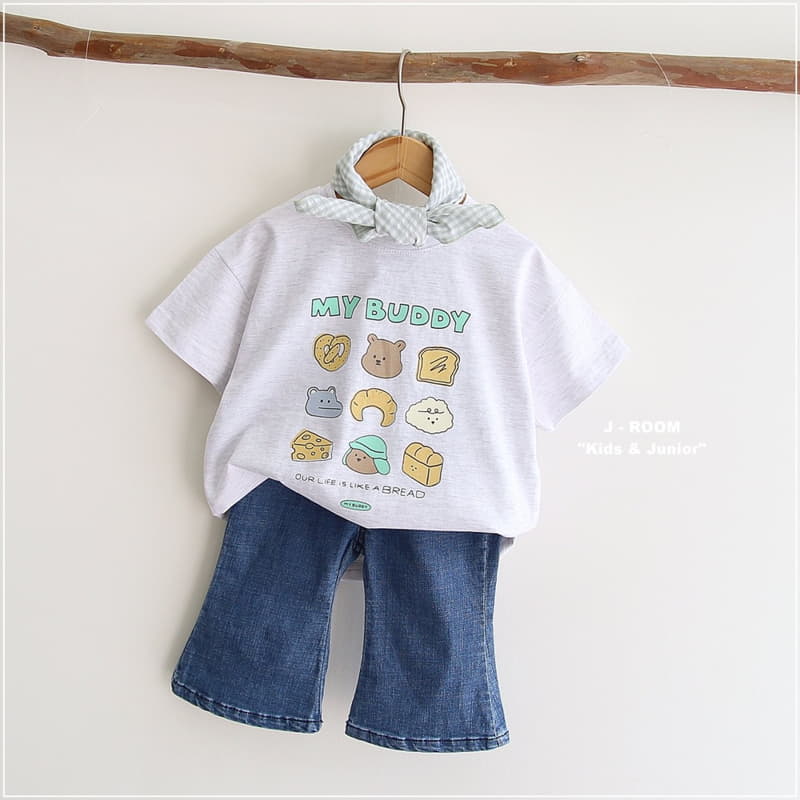 J-Room - Korean Children Fashion - #fashionkids - Span Denim Cropped Jeans - 5