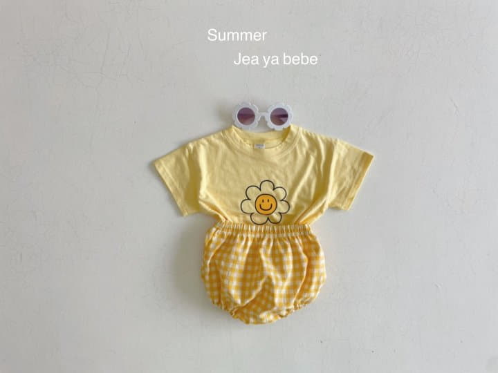 Jeaya & Mymi - Korean Baby Fashion - #onlinebabyboutique - Daisy Top Bottom Set Bebe - 2