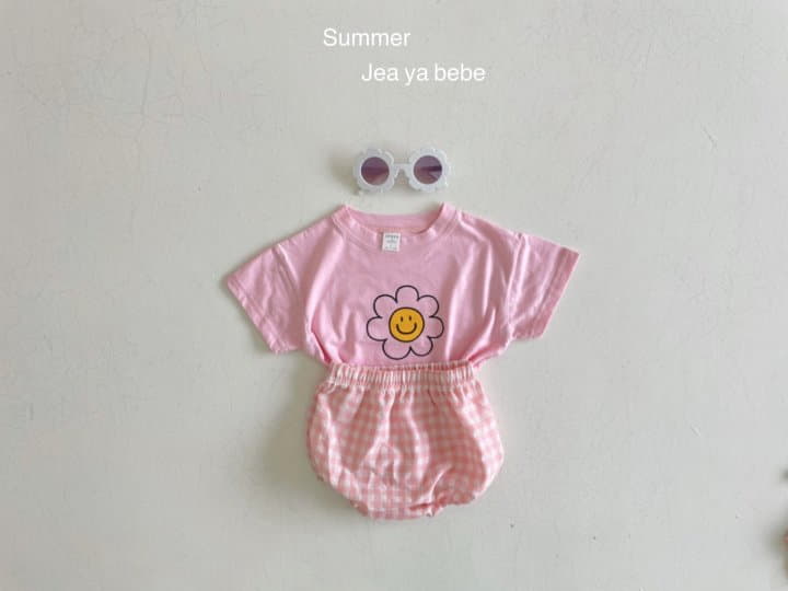 Jeaya & Mymi - Korean Baby Fashion - #onlinebabyshop - Daisy Top Bottom Set Bebe - 3