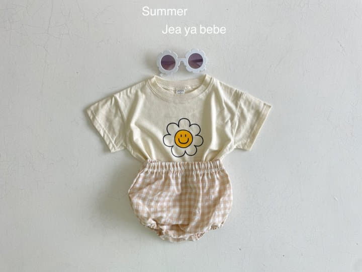 Jeaya & Mymi - Korean Baby Fashion - #onlinebabyshop - Daisy Top Bottom Set Bebe - 4