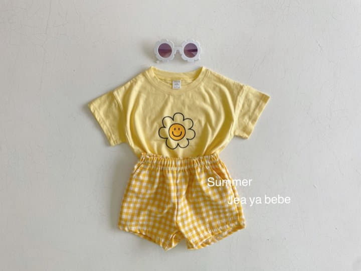 Jeaya & Mymi - Korean Children Fashion - #minifashionista - Daisy Top Bottom Set Kid - 2