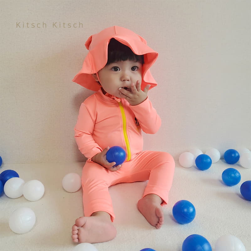 Kitsch Kitsch - Korean Baby Fashion - #babyoutfit - U and Me Swim MM All In One with Hat - 6