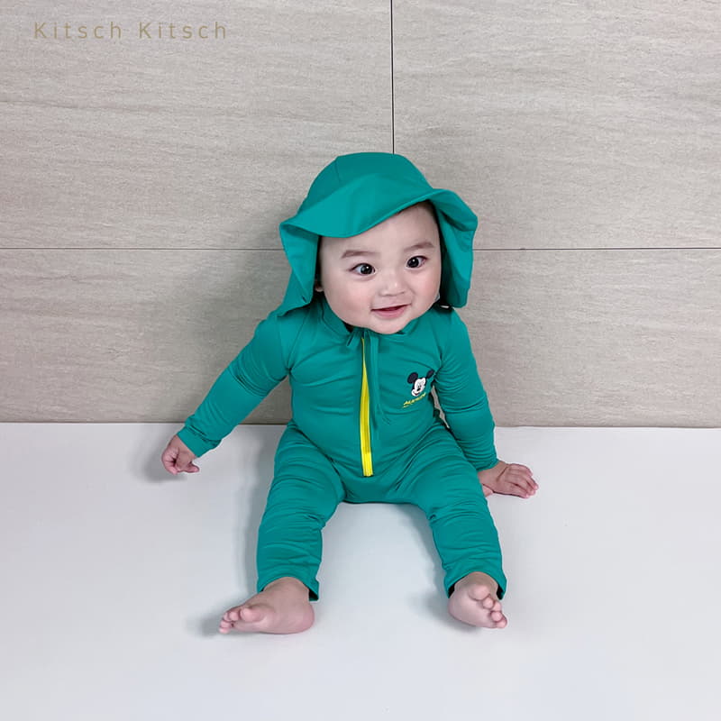 Kitsch Kitsch - Korean Baby Fashion - #babyoutfit - U and Me Swim MM All In One with Hat - 7