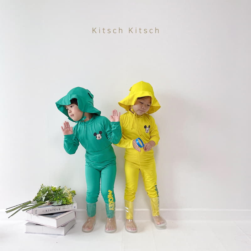 Kitsch Kitsch - Korean Children Fashion - #magicofchildhood - U and Me Swim MM Top Bottom Set with Hat - 6