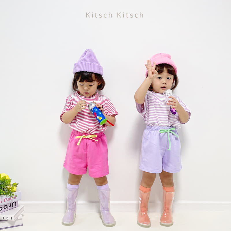 Kitsch Kitsch - Korean Children Fashion - #prettylittlegirls - D Summer Fruit Stripes Top Bottom Set - 6