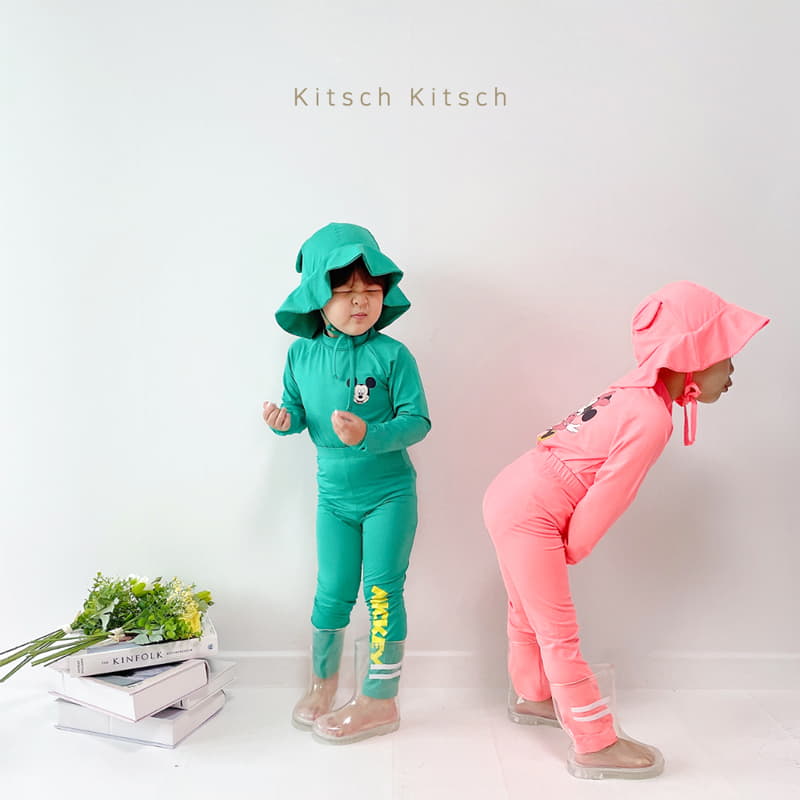 Kitsch Kitsch - Korean Children Fashion - #stylishchildhood - U and Me Swim MM Top Bottom Set with Hat - 11