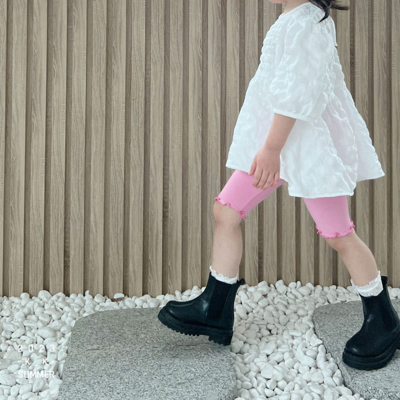 Kk - Korean Children Fashion - #designkidswear - Like Half Leggings - 8