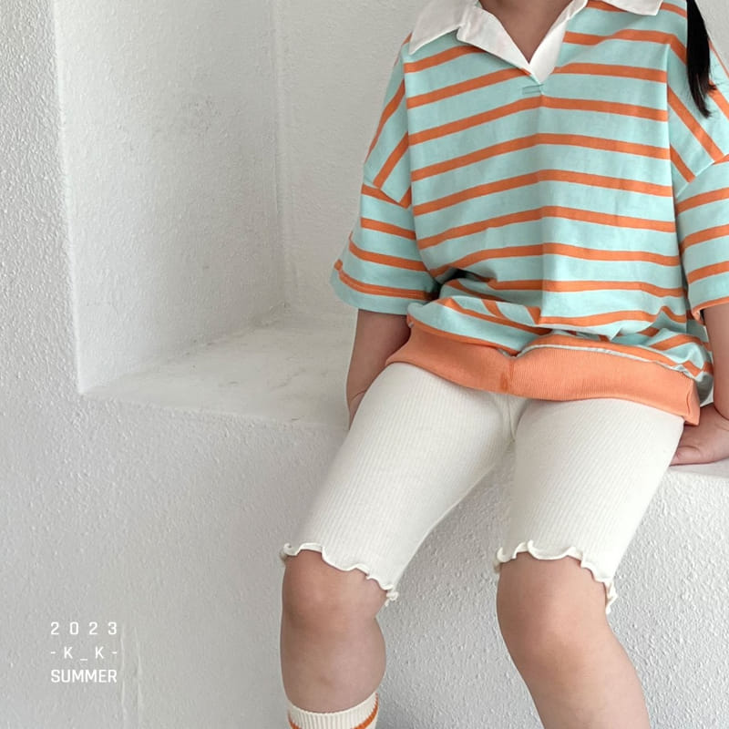 Kk - Korean Children Fashion - #toddlerclothing - From Collar Tee - 6
