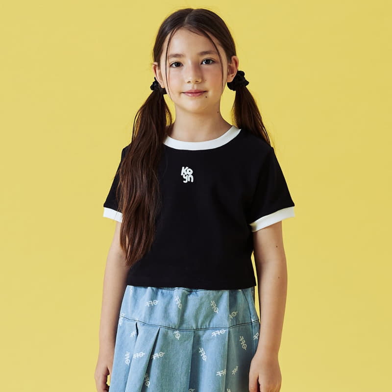 Kokoyarn - Korean Children Fashion - #discoveringself - Logo Printinb Denim Skirt - 4