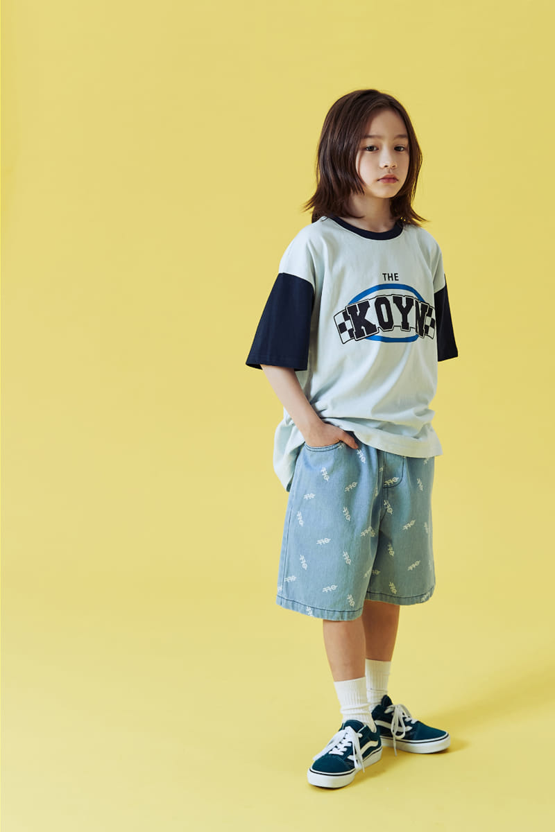 Kokoyarn - Korean Junior Fashion - #childrensboutique - Check Logo Tee - 12