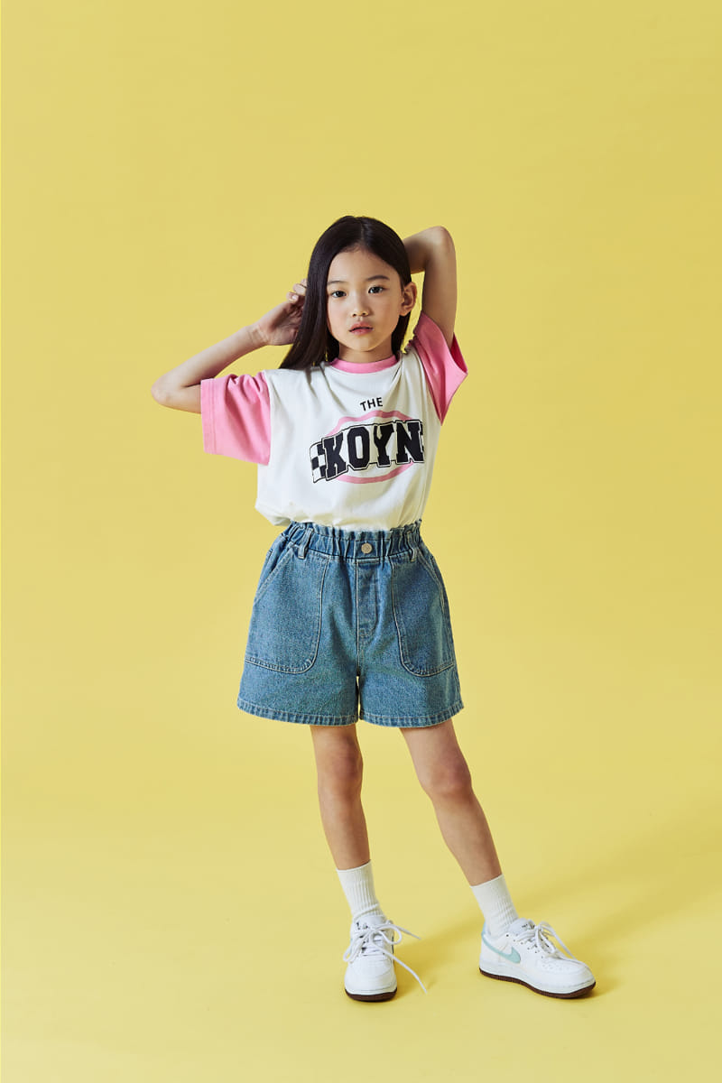 Kokoyarn - Korean Junior Fashion - #minifashionista - Check Logo Tee - 6