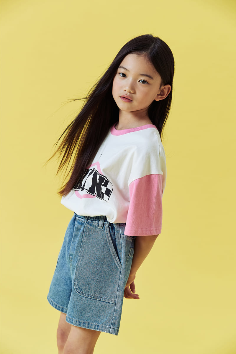 Kokoyarn - Korean Junior Fashion - #toddlerclothing - Check Logo Tee - 9