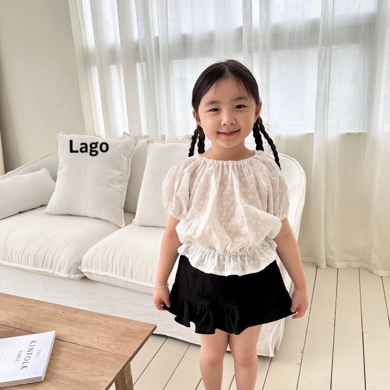 Lago - Korean Children Fashion - #prettylittlegirls - Eyelet Blouse - 4