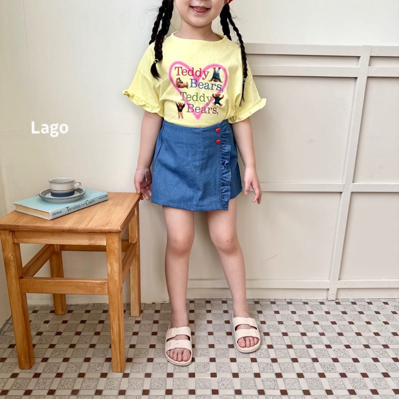 Lago - Korean Children Fashion - #childofig - Bear Heart Tee - 3