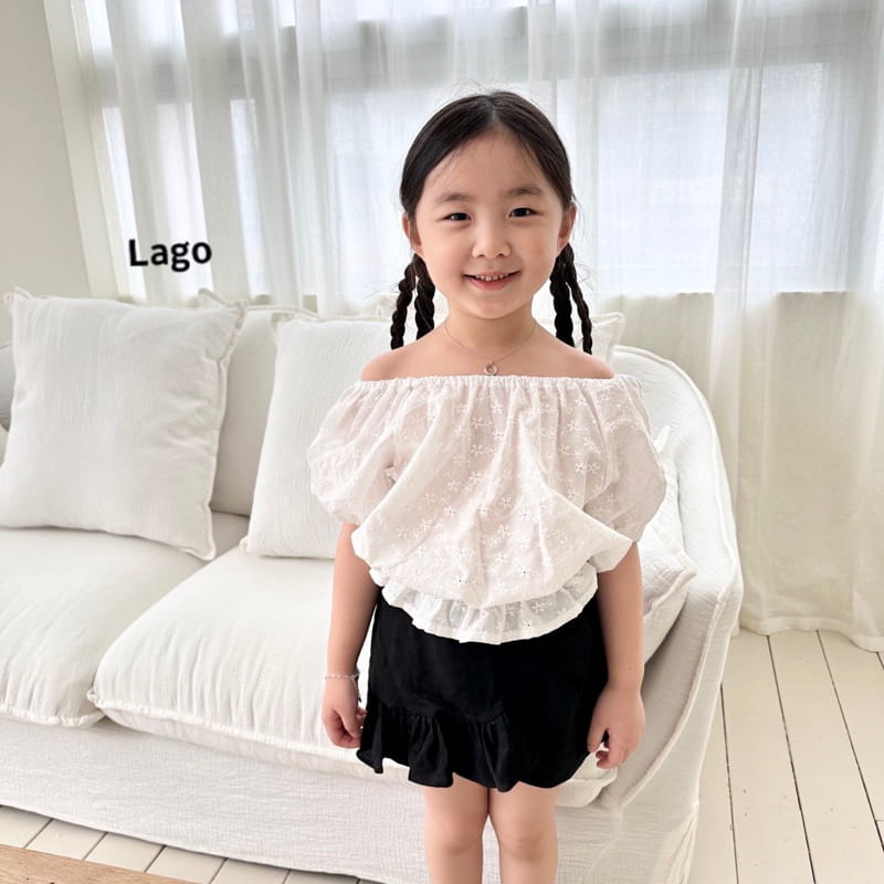 Lago - Korean Children Fashion - #childrensboutique - Eyelet Blouse - 6