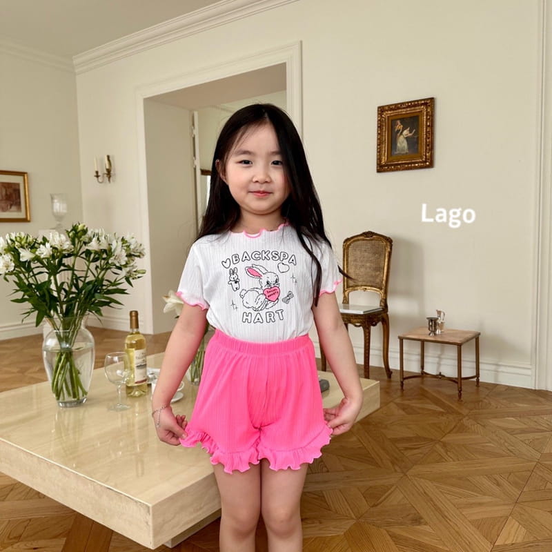 Lago - Korean Children Fashion - #fashionkids - Rabbit Top Bottom Set - 2