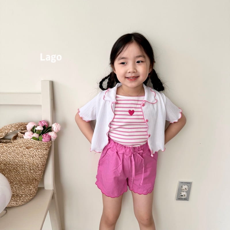 Lago - Korean Children Fashion - #fashionkids - Circle Wave Shorts - 4