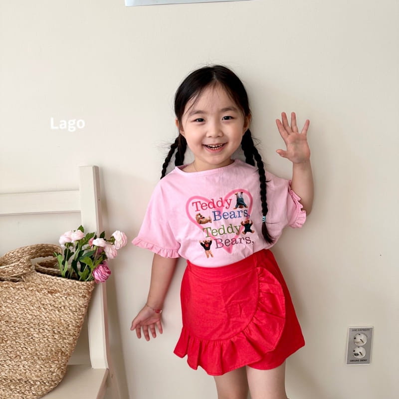 Lago - Korean Children Fashion - #kidzfashiontrend - Bear Heart Tee - 10