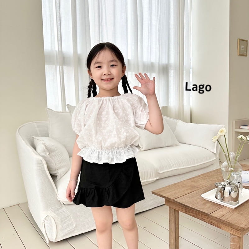 Lago - Korean Children Fashion - #minifashionista - Eyelet Blouse - 2