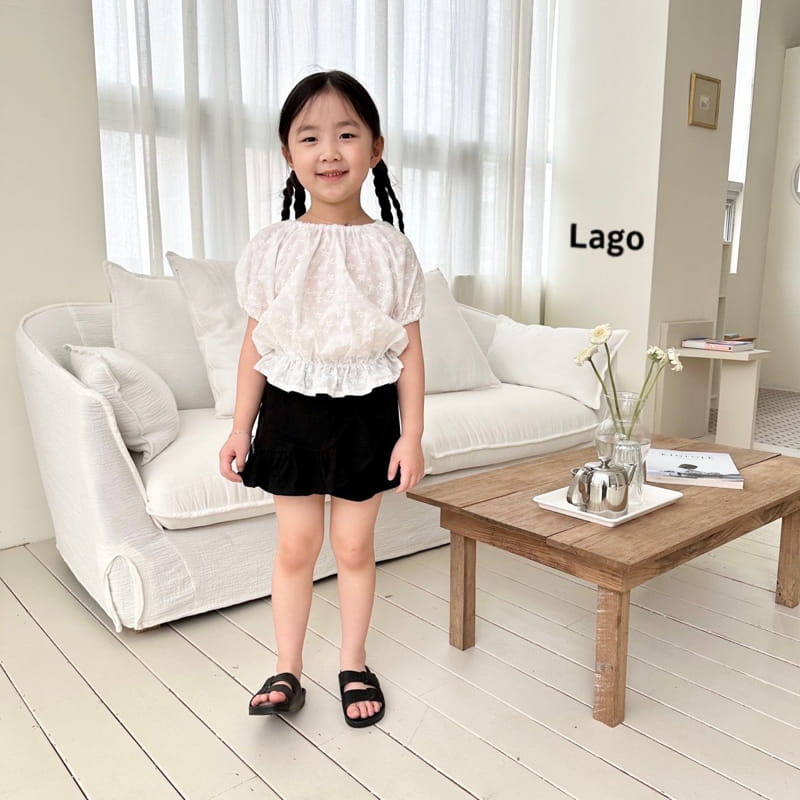 Lago - Korean Children Fashion - #prettylittlegirls - Eyelet Blouse - 3