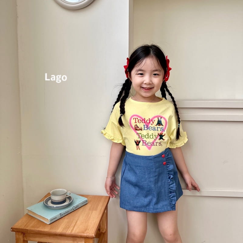 Lago - Korean Children Fashion - #prettylittlegirls - Bear Heart Tee