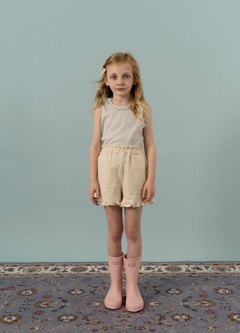 Le Bev - Korean Children Fashion - #discoveringself - Linen Frill Shorts - 6