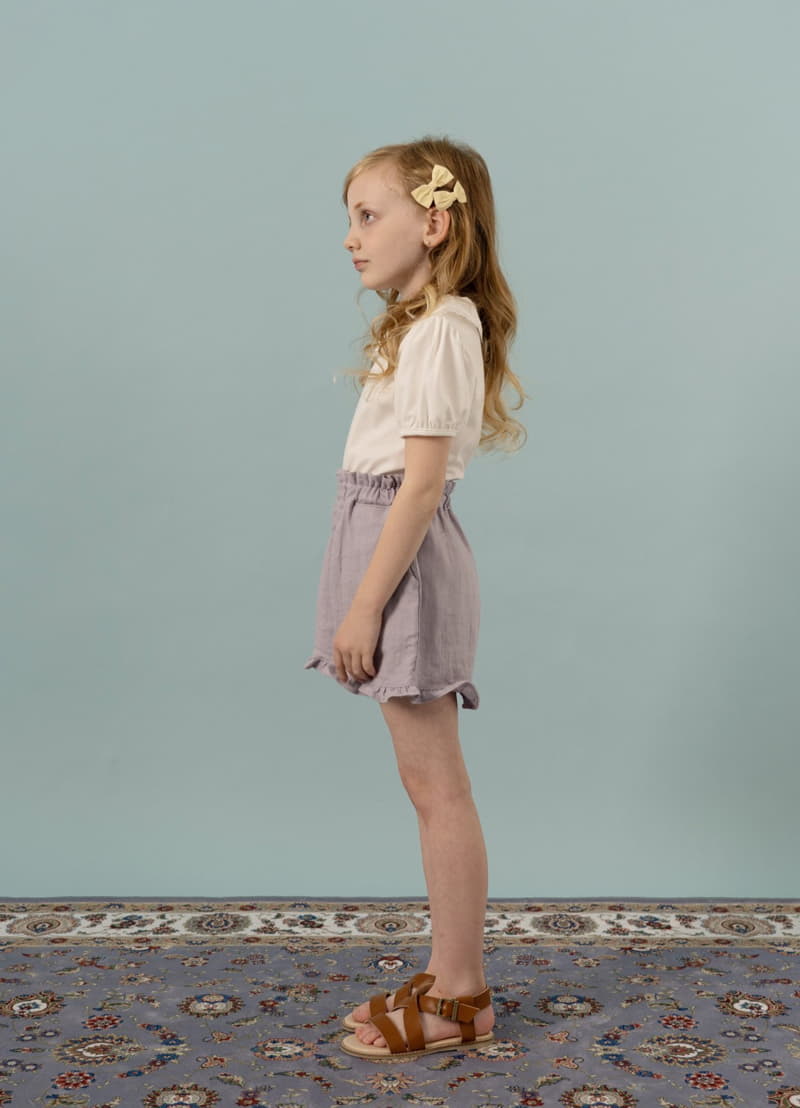 Le Bev - Korean Children Fashion - #stylishchildhood - Linen Frill Shorts - 2