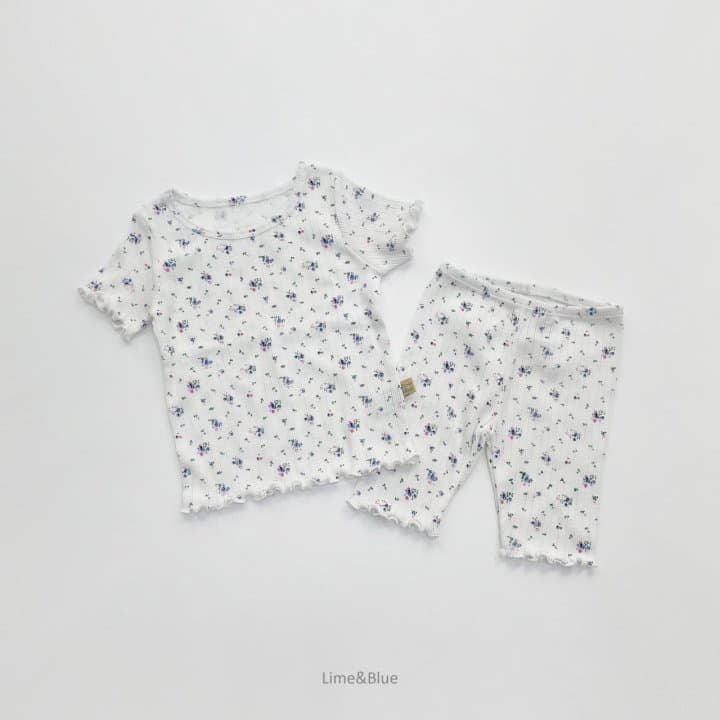 Lime & Blue - Korean Children Fashion - #childofig - Blue Wine Easywear - 7