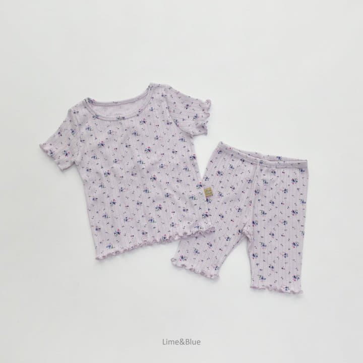 Lime & Blue - Korean Children Fashion - #fashionkids - Blue Wine Easywear - 11