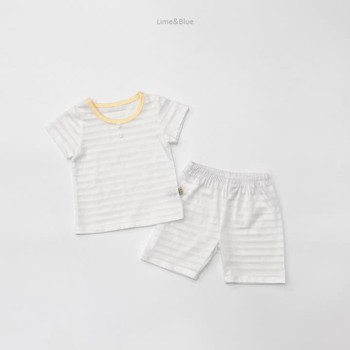 Lime & Blue - Korean Children Fashion - #fashionkids - Stripes Easywear - 4