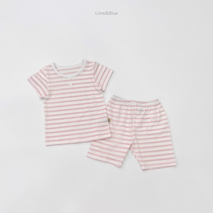 Lime & Blue - Korean Children Fashion - #kidzfashiontrend - Stripes Easywear - 6