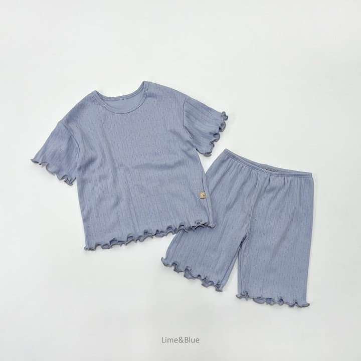 Lime & Blue - Korean Children Fashion - #littlefashionista - Line Clover Easywear - 8