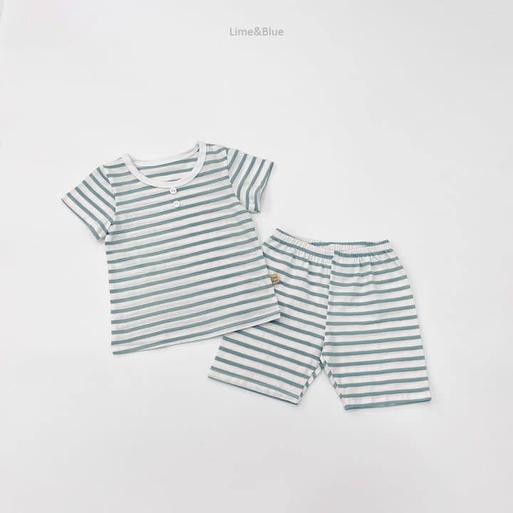 Lime & Blue - Korean Children Fashion - #magicofchildhood - Stripes Easywear - 9