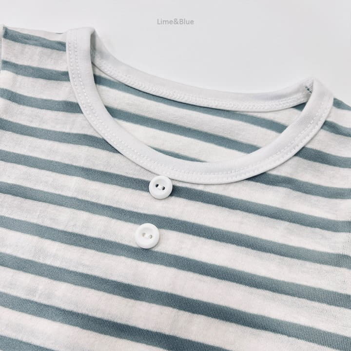 Lime & Blue - Korean Children Fashion - #prettylittlegirls - Stripes Easywear - 11