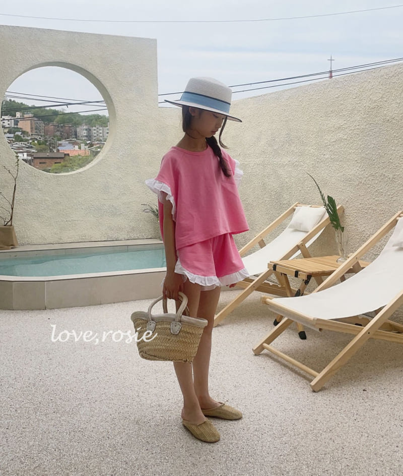 Love Rosie - Korean Children Fashion - #childofig - Charlotte Shorts Top Bottom Set - 12