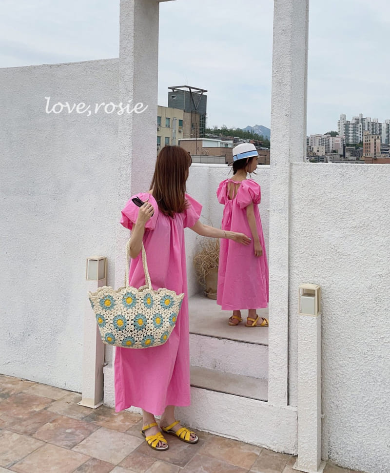 Love Rosie - Korean Children Fashion - #childrensboutique - Scallop Puff Maxy One-piece with Mom - 12