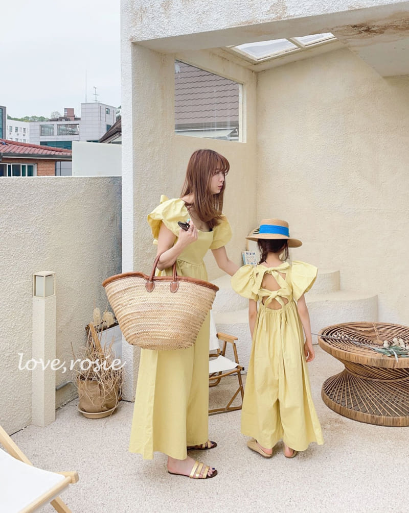 Love Rosie - Korean Children Fashion - #designkidswear - Anna Vivid Frill Jumpsuit with Mom - 9