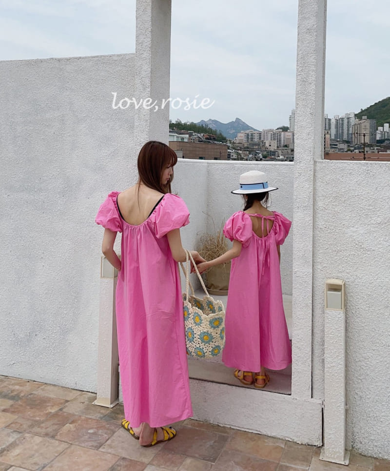 Love Rosie - Korean Children Fashion - #fashionkids - Scallop Puff Maxy One-piece with Mom