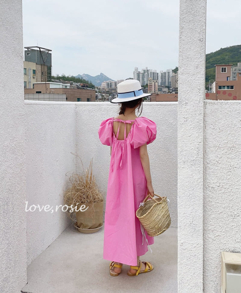 Love Rosie - Korean Children Fashion - #kidsstore - Scallop Puff Maxy One-piece with Mom - 3