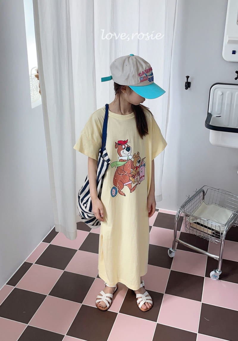 Love Rosie - Korean Children Fashion - #kidsstore - Vintage Bear Maxy One-piece with Mom - 2