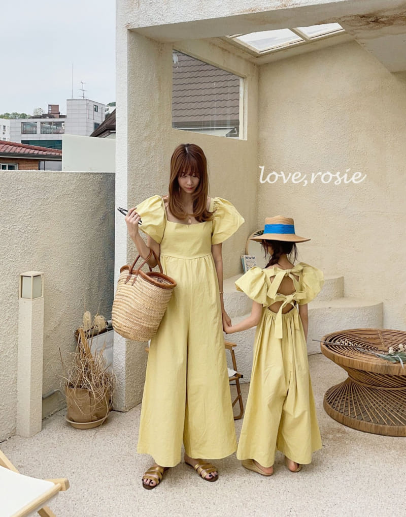 Love Rosie - Korean Children Fashion - #littlefashionista - Anna Vivid Frill Jumpsuit with Mom - 2