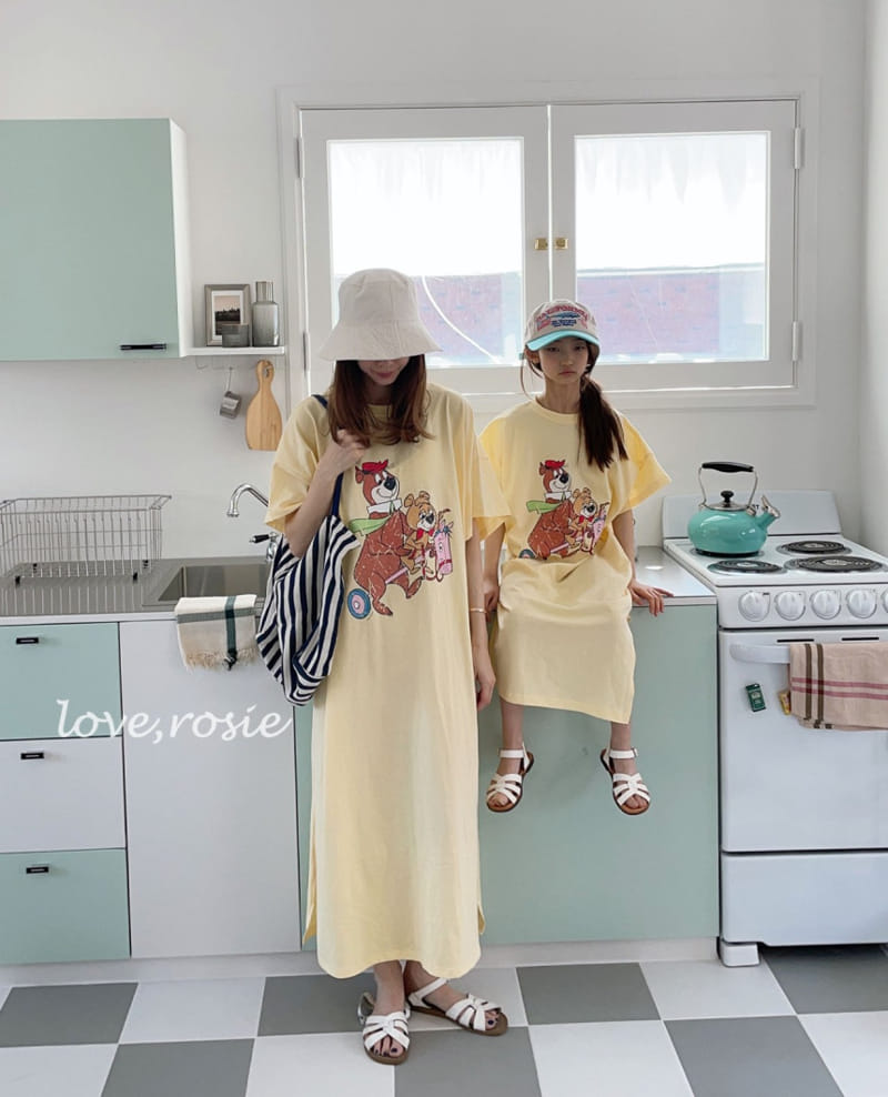 Love Rosie - Korean Children Fashion - #minifashionista - Vintage Bear Maxy One-piece with Mom - 7