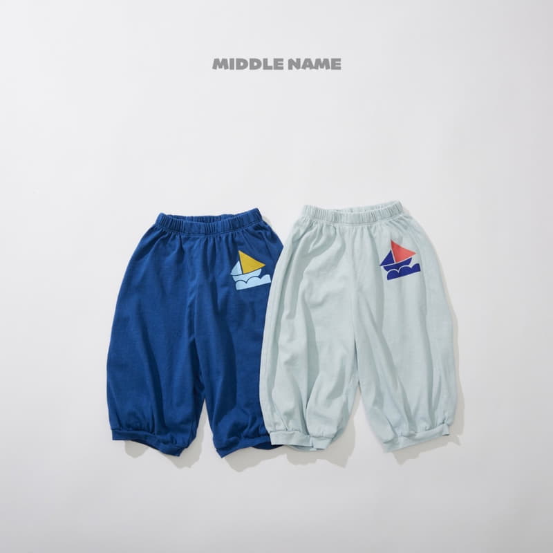 Middle Name - Korean Children Fashion - #childofig - Sailing Cropped Pants - 3