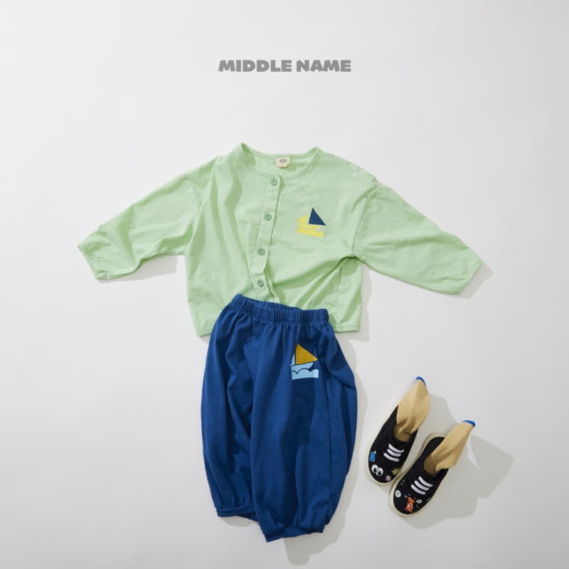 Middle Name - Korean Children Fashion - #childrensboutique - Sailing Cropped Pants - 5